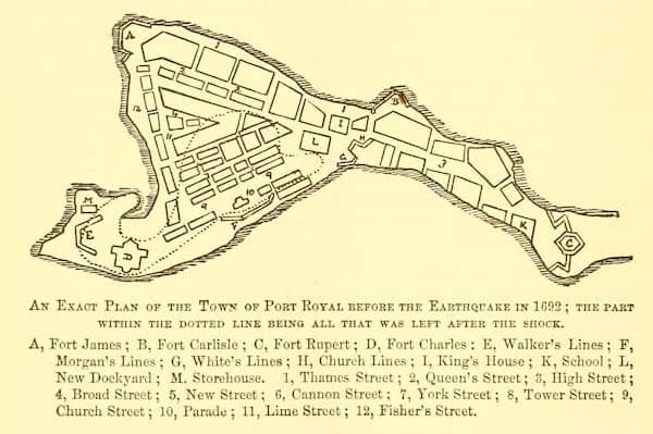 Exact Plan of Port Royal - Popular Science (1892)