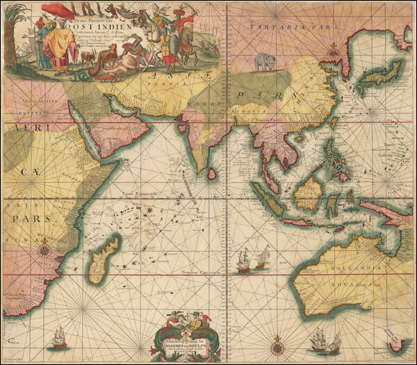 Nieuwe Pascaert van Oost Indien - Johannes Van Keulen (1680)